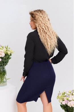 Жіноча класична сорочка чорного кольору