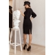 Жіноча ошатна сукня чорного кольору