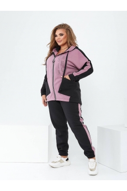Спортивний костюм на флісі кольору фреза