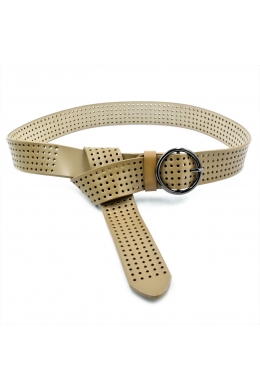 Шкіряний жіночий ремінь Оливковий