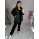 Жіночий костюм двійка колір чорний