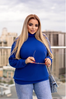 Жіночий гольф із ангори колір електрик