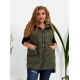 Жіноча жилетка з накладними кишенями колір хакі