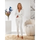 Жіночий стильний мякий костюм двійка-термо колір молочний
