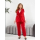 Жіночий костюм двійка жилет і штани колір червоний