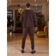 Чоловічий спортивний костюм колір шоколад