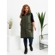 Жіночий жилет прямого крою колір хакі