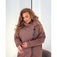Жіночий демісезонний теплий кардиган кольору мокко