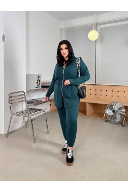 Жіночий костюм двійка зеленого кольору
