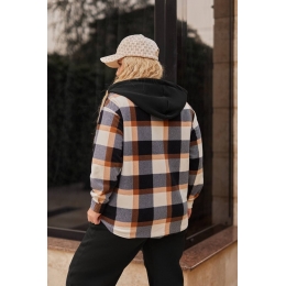 Жіночий флісовий бомбер колір чорний