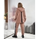Жіночий стильний костюм двійка бежевого кольору