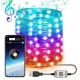 Розумна світлодіодна Bluetooth гірлянда Encora Xmas Lights 100LED 5 м