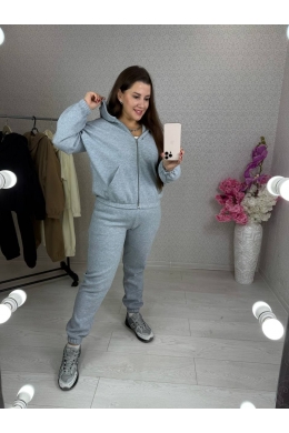 Жіночий костюм двійка колір джинс меланж