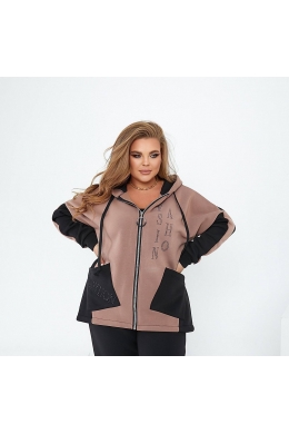 Спортивний костюм на флісі кольору моко