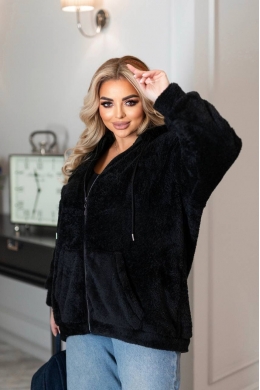 Жіноча кофта на змійці чорного кольору