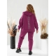 Теплий жіночий костюм на флісі колір пурпурний