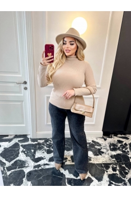 Жіночий гольф-водолазка колір бежевий