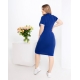 Жіноче плаття поло з двонитки колір індиго