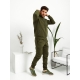 Чоловічий теплий спортивний костюм колір хакі