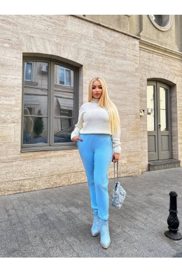 Жіночі штани колір блакитний