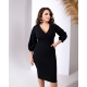 Жіноча ошатна сукня чорного кольору