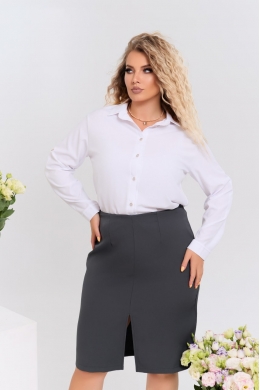 Жіноча класична сорочка білого кольору