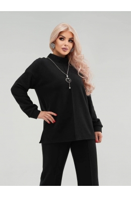 Жіночий костюм двійка колір чорний