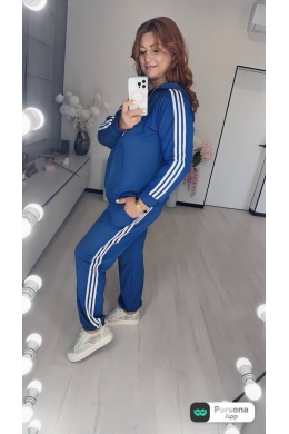 Жіночий прогулянковий костюм двійка колір синій