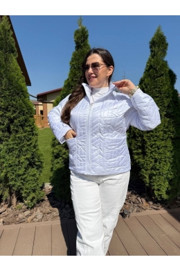 Жіноча демісезонна куртка білого кольору