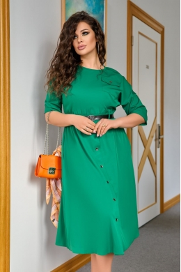 Жіноча сукня міді зеленого кольору