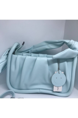 Жіноча сумочка з ремінцем колір блакитний 435842