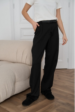 Жіночі штани палаццо колір чорний р.M 451485